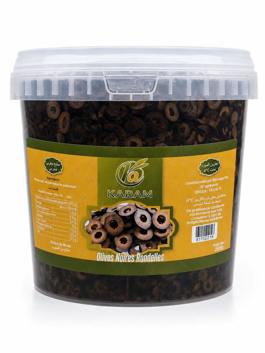 Olive Noire Rondelle
